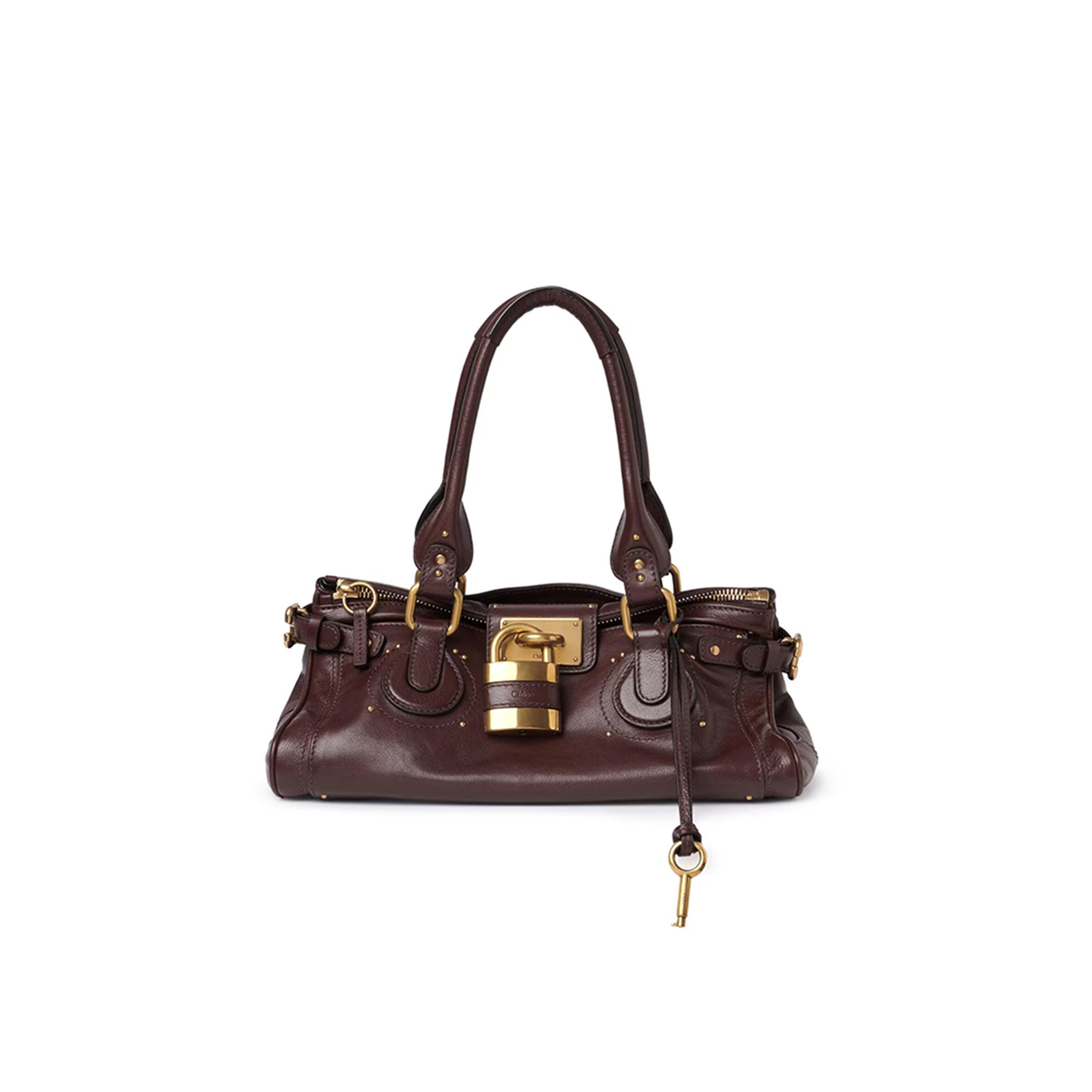 Ch10É paddington bag in grained leather ch25ws802p75602 (36*18*18cm)